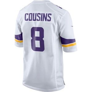 Nike NFL Kirk Cousins White Minnesota Vikings Player Game Jersey‎ S nwt